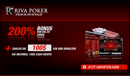 Rivapoker Sofortbonus $100